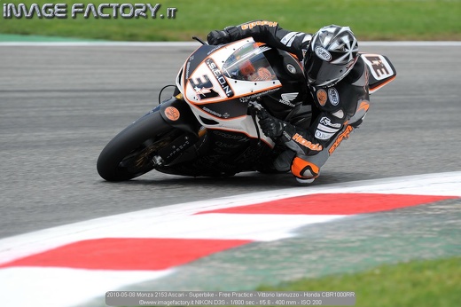2010-05-08 Monza 2153 Ascari - Superbike - Free Practice - Vittorio Iannuzzo - Honda CBR1000RR